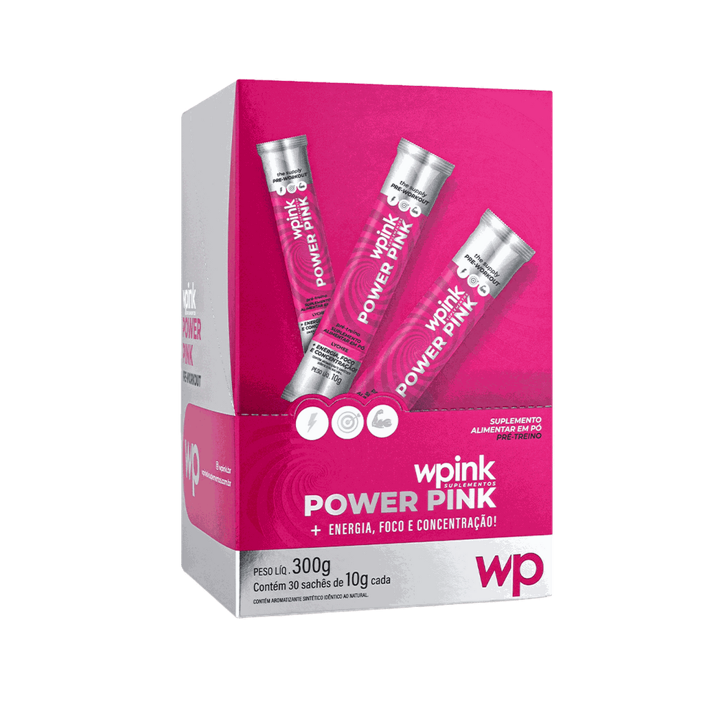 Power pink de lichia - pré-treino