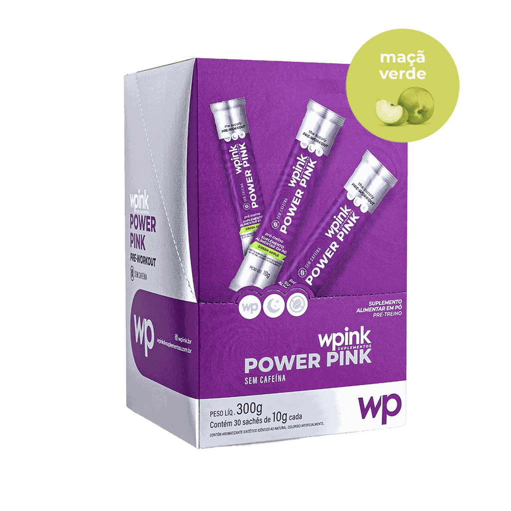 Power pink de maçã verde - pré-treino