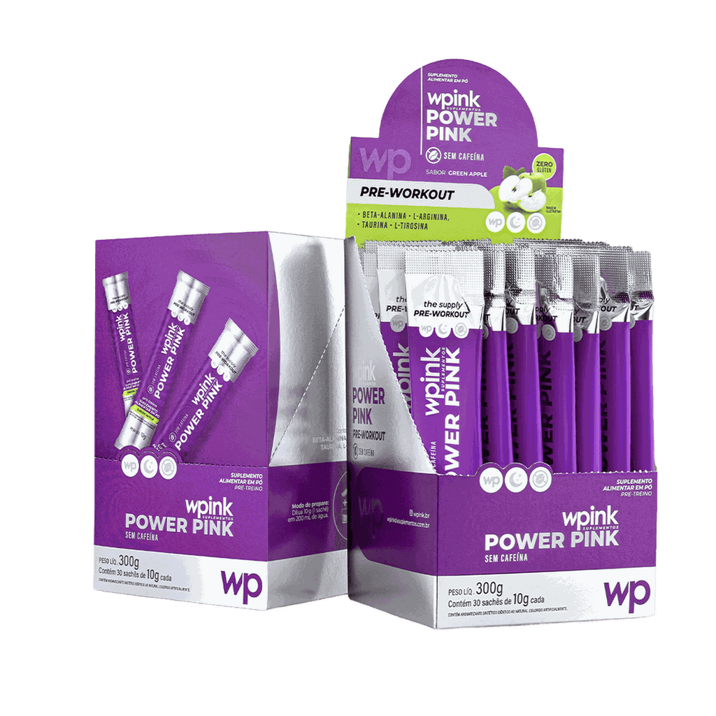 Power pink de maçã verde - pré-treino